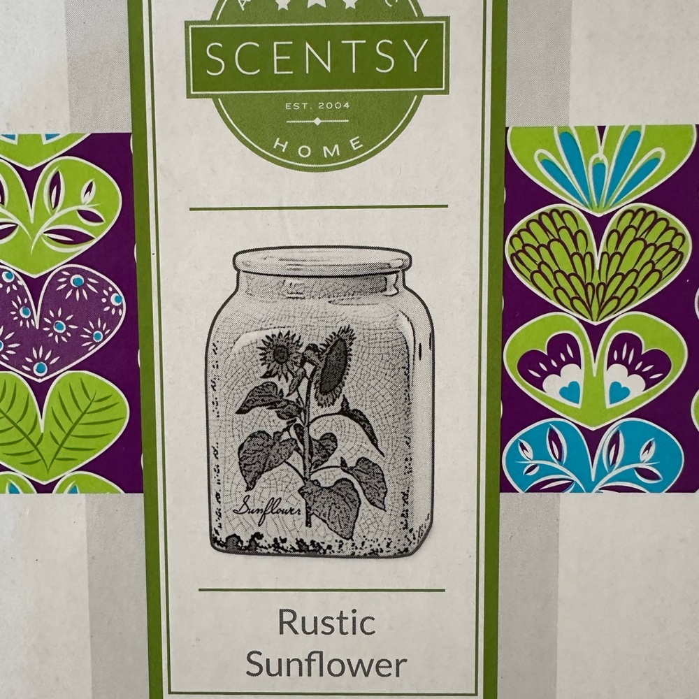 Scentsy Rustic Sunflower Jar